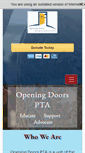 Mobile Screenshot of openingdoorspta.org